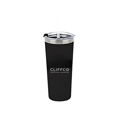 Cliffco 22 oz. Tumbler with Straw